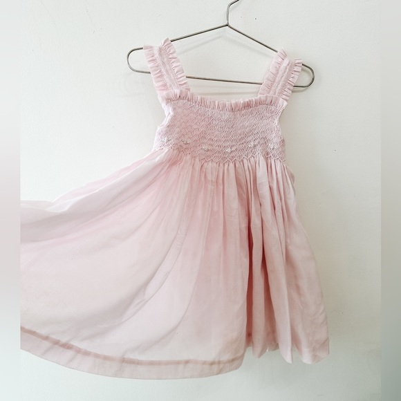 Smocked Vintage Toddler Dress - Blush - Size 2 - Picture 5 of 9
